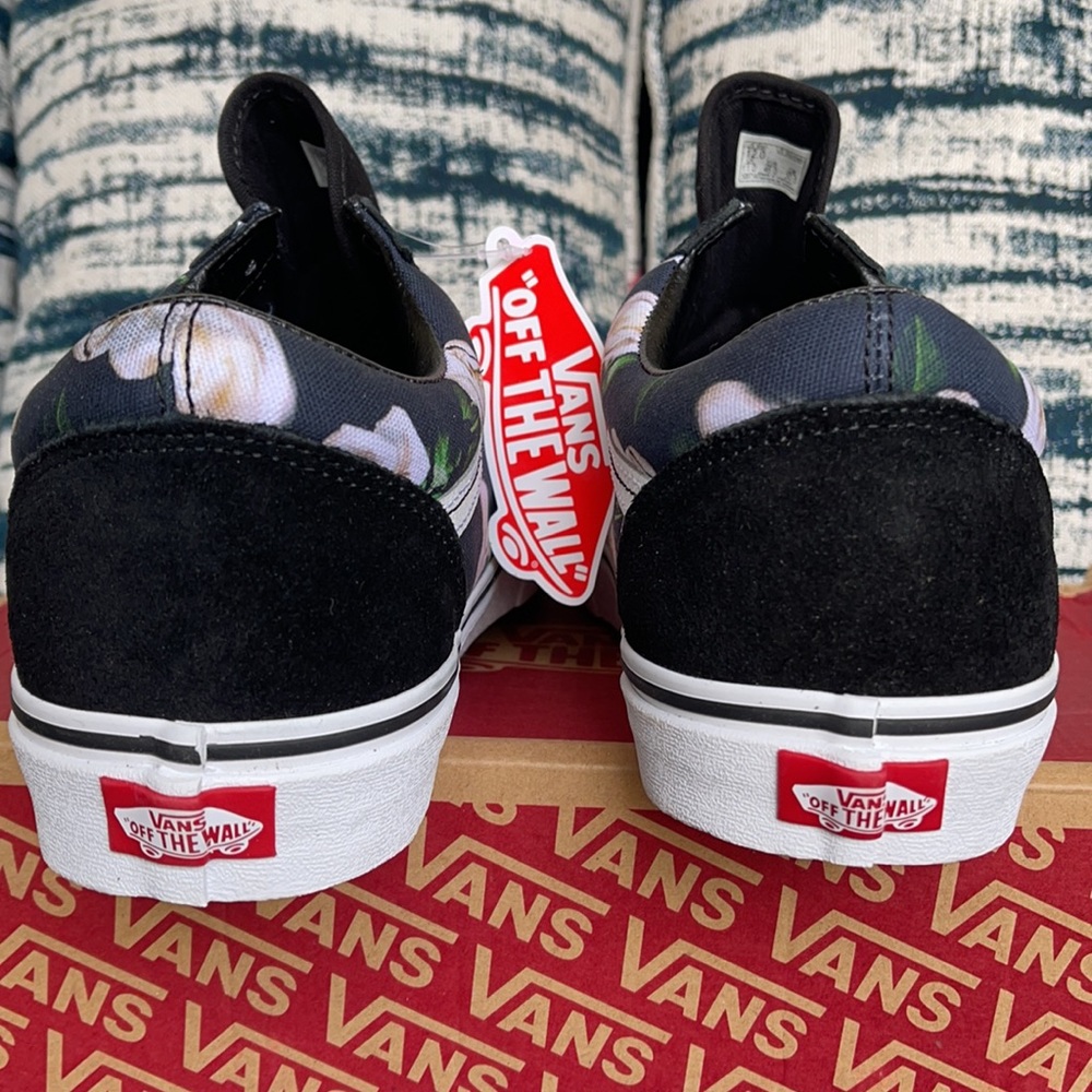 Vans Old Skool Romantic Floral Black/True White MENS - Picture 14 of 16